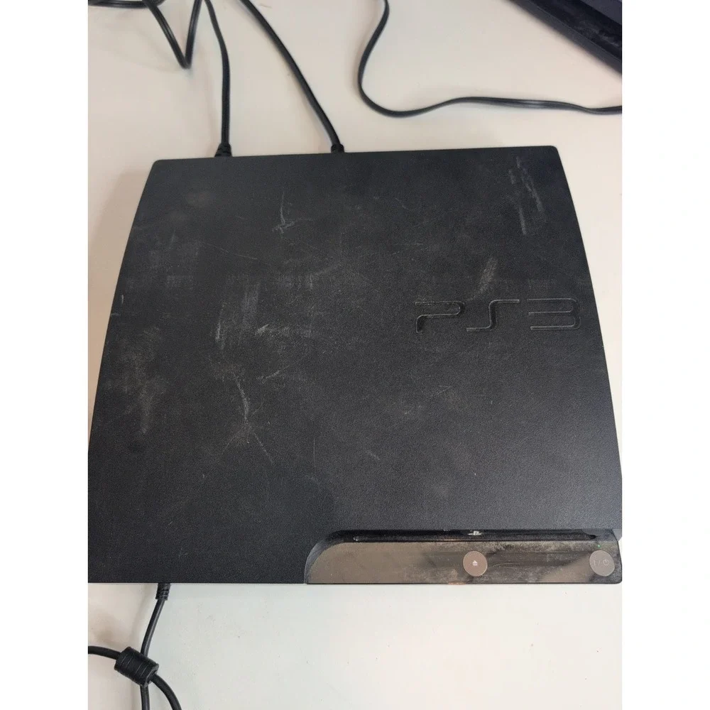 Sony PlayStation 3 PS3 Slim Console 320GB (2501B) w/Controller & Cables Working!